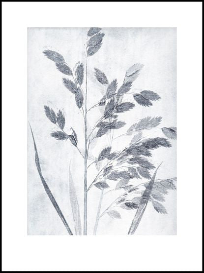 Dusty Blue/Grey Grass Limited Edition Print - 30cm x 40cm — Unframed 1
