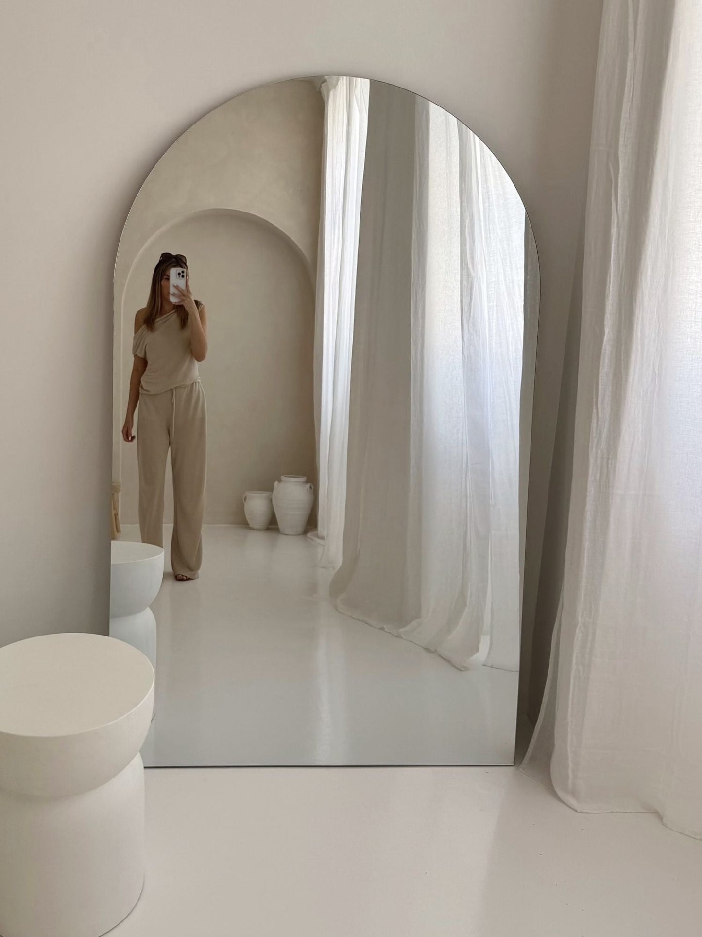 Large Floor Mirror, Frameless, 180x100