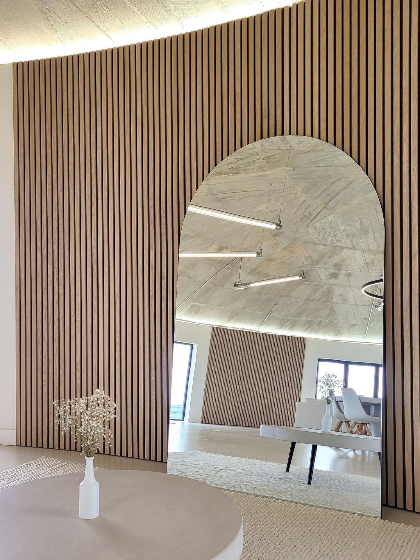 Large Floor Mirror, Frameless, 180x100