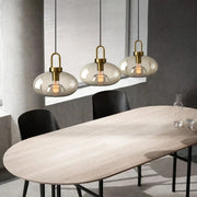 Modern Nordic Glass Pendant Light – Industrial Loft Hanging Lamp Fixture for Kitchen, Restaurant & Home Decor