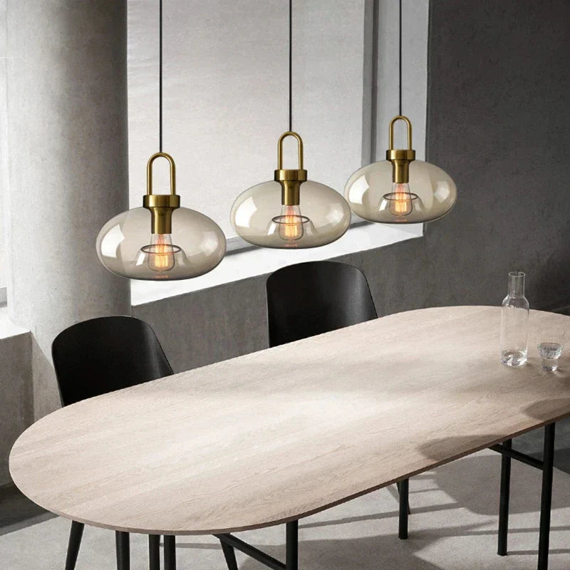 Modern Nordic Glass Pendant Light – Industrial Loft Hanging Lamp Fixture for Kitchen, Restaurant & Home Decor — STYLE: Little Dragon Eye 2