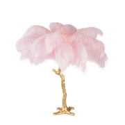 Nordic Ostrich Feather LED Floor Lamp – Modern Luxury Standing Light for Living Room & Bedroom Decor