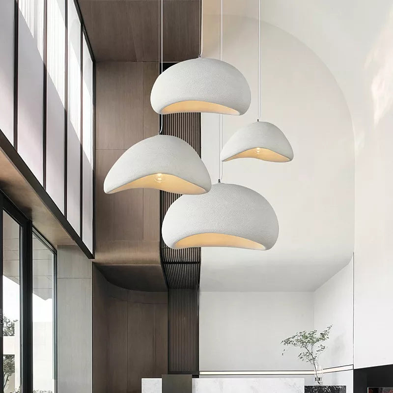 Wabi-Sabi Pendant Light for Dining Room — A - White / D50 x H150cm - Small / Warm White 4