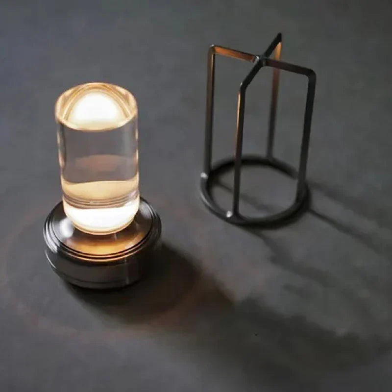 Rechargeable Crystal LED Table Lamp — Gold / Tricolor dimming 2