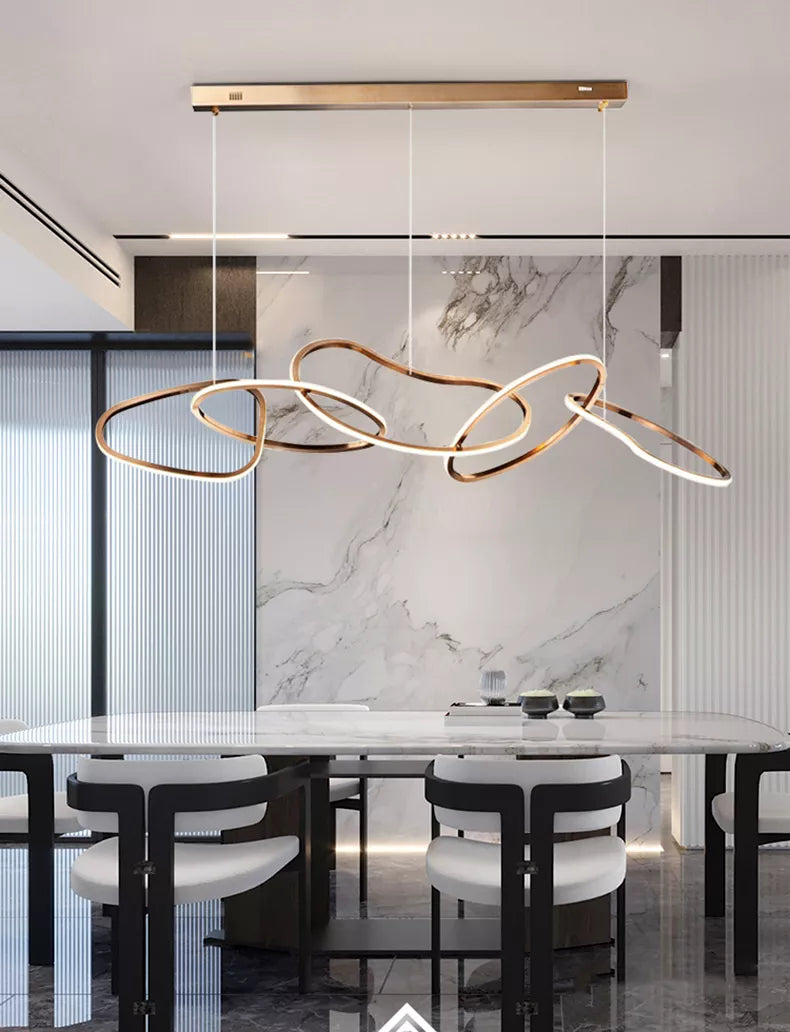 Modern Pendant Lighting — Black / Length 120cm / 71-80W | Warm White 5