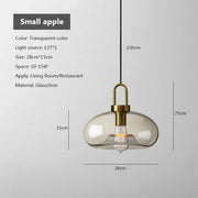 Modern Nordic Glass Pendant Light – Industrial Loft Hanging Lamp Fixture for Kitchen, Restaurant & Home Decor