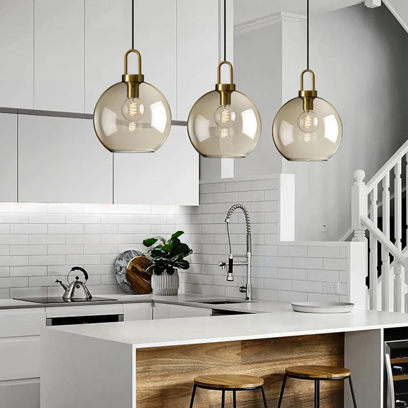 Modern Nordic Glass Pendant Light – Industrial Loft Hanging Lamp Fixture for Kitchen, Restaurant & Home Decor — STYLE: Little Dragon Eye 4