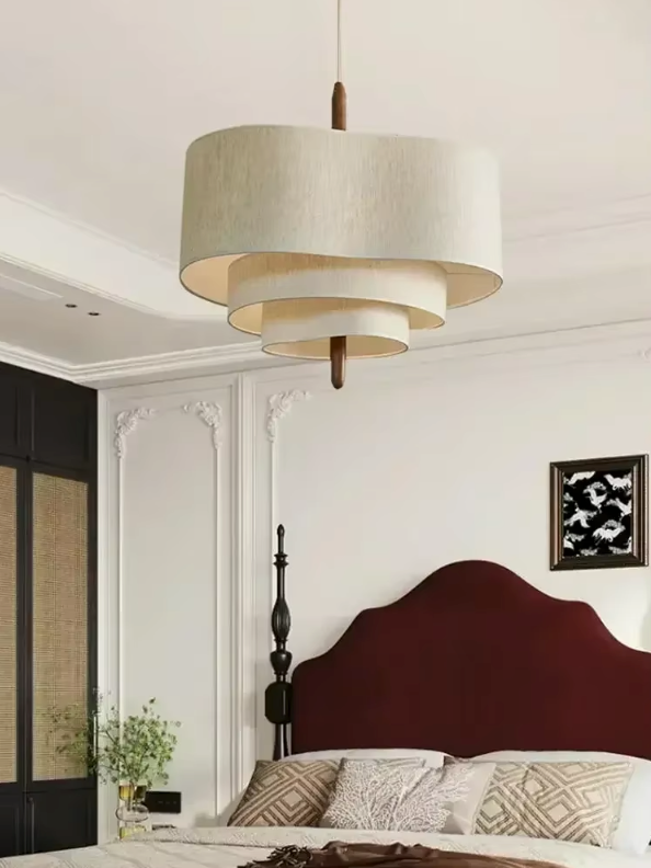 Minimalist Fabric Ceiling Pendant Light — D45cm / Warm Light 3