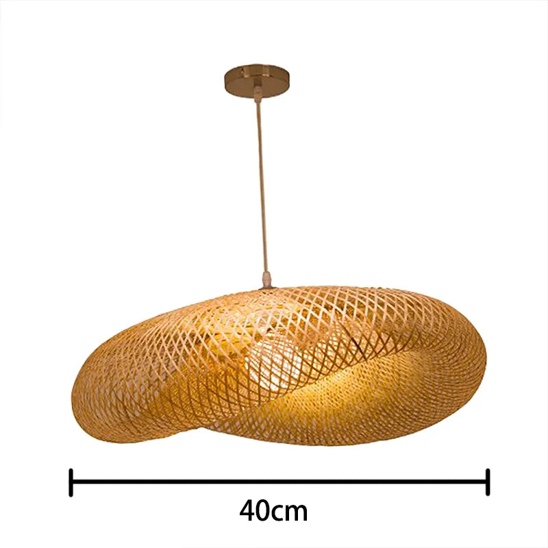 Nordic Wabi-Sabi Pendant Light – Modern LED Chandelier for Dining Room, Living Room & Bedroom Decor — Dia 40cm 6
