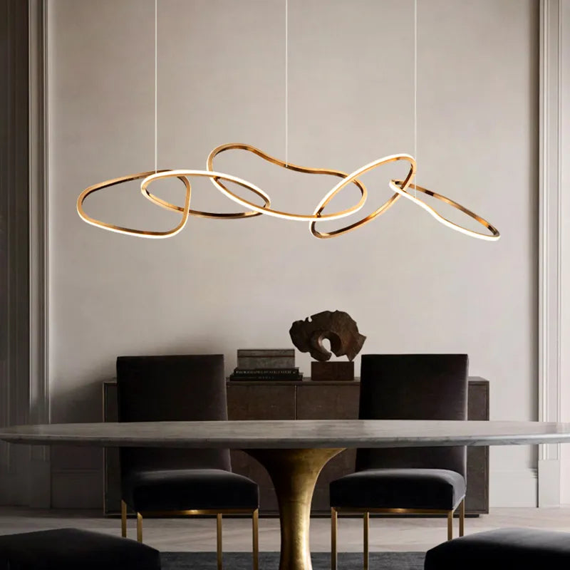 Modern Pendant Lighting — Black / Length 120cm / 71-80W | Warm White 2