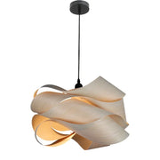 Creative Southeast Asian Wooden Pendant Lamp – Modern Simple LED Chandelier for Bedroom, Restaurant & Hallway Decor