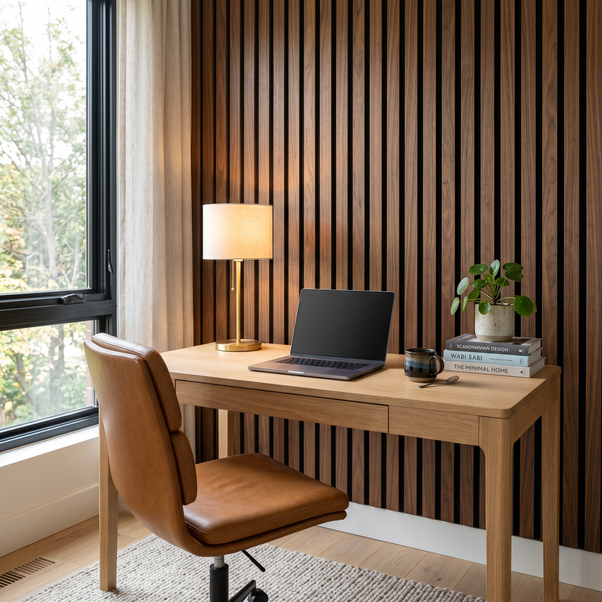 Brunello XL — Walnut Acoustic Wall Panel 270 × 110 cm — Walnut 3