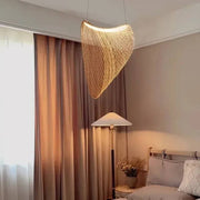 Wabi-Sabi Wooden Pendant Light for Living Room