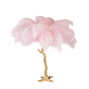 Nordic Ostrich Feather LED Floor Lamp – Modern Luxury Standing Light for Living Room & Bedroom Decor